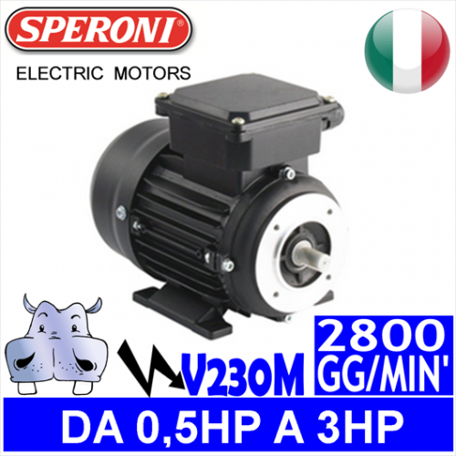 Speroni - Motori elettrici V230M 2 POLI 2800 GG.MIN Forma B3.B14