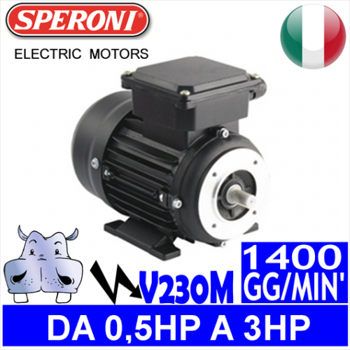 Speroni - Motori elettrici V230M 4 POLI 1400 GG.MIN Forma B3.B14