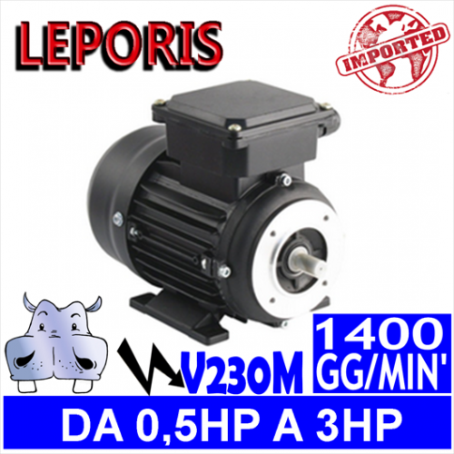 Leporis - Motori elettrici V230M 4 POLI 1400 GG.MIN Forma B3.B14