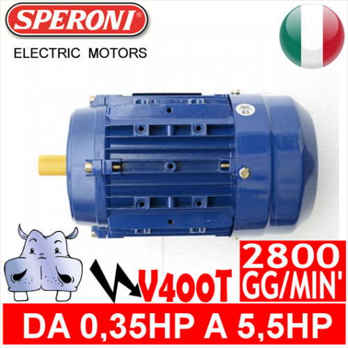 Speroni - Motori elettrici V400T 2 POLI 2800 GG.MIN Forma B14