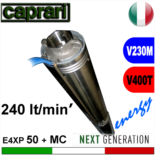 Caprari - Elettropompa sommersa completa E4XP50+MC....M-T