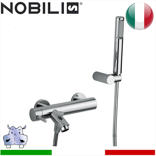 Miscelatore rubinetto vasca esterno monocomandom con doccia Nobili LIVE