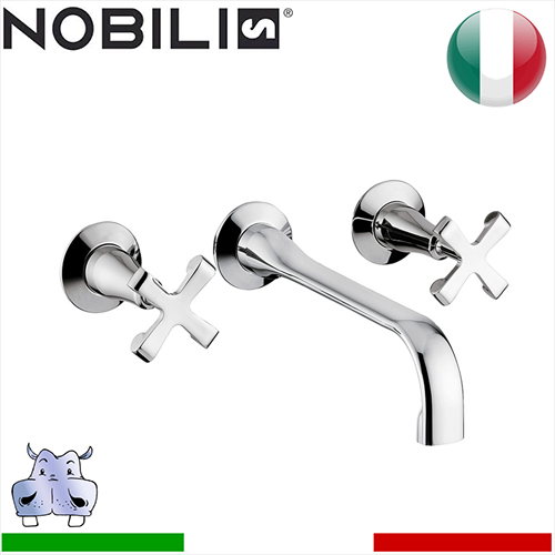 Batteria 3 fori a parete lavabo Nobili CARLOS PRIMERO