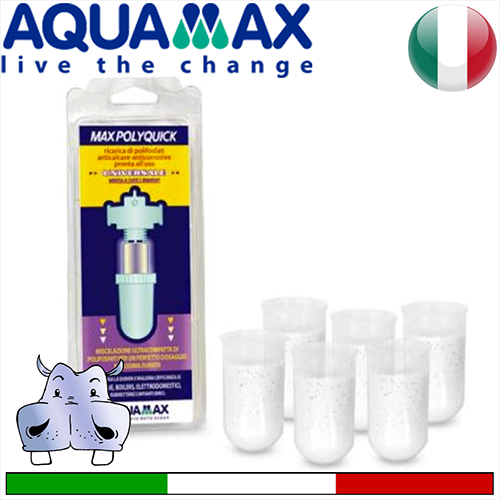 Aquamax - Kit 6 ricariche sali polifosfati per dosatori proporzionali