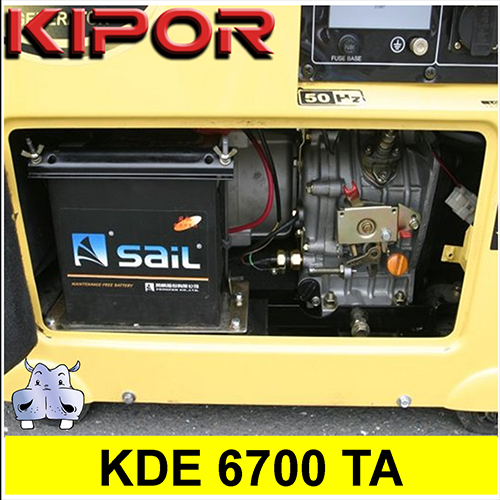 Generatore Gruppo Elettrogeno diesel 4,5KW 4500W KDE 6700TA avviamento elettrico 3