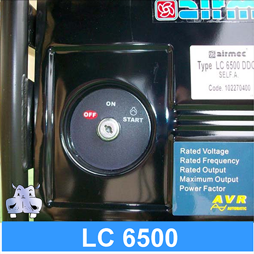 Generatore Gruppo Elettrogeno a benzina LC6500DDC 5KW 5000W avviamento elettrico versioni con e senza ATS 5
