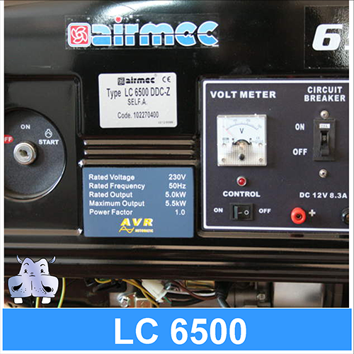 Generatore Gruppo Elettrogeno a benzina LC6500DDC 5KW 5000W avviamento elettrico versioni con e senza ATS 6