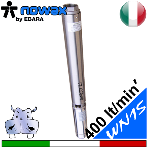 Ebara - Elettropompa sommersa per pozzi completa 4WN-15