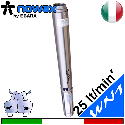 Ebara - Elettropompa sommersa per pozzi completa 4WN-1