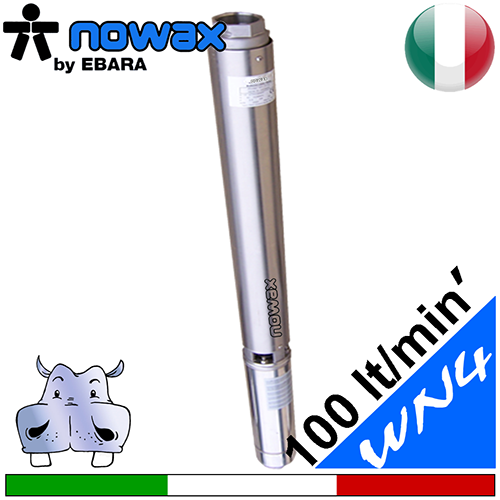 Ebara - Elettropompa sommersa per pozzi completa 4WN-4
