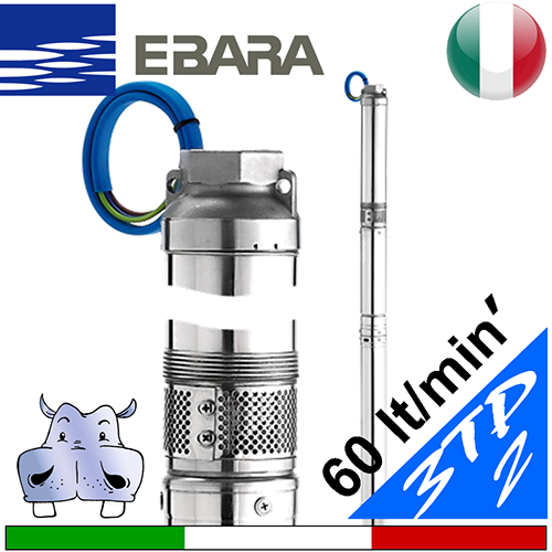 Ebara - Elettropompa centrifuga sommersa ad alta velocità 3TP2