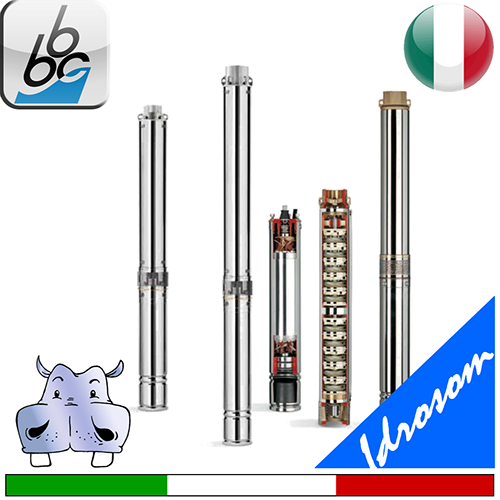 BBC - Elettropompa sommersa per pozzi completa IDROSOM 100 2