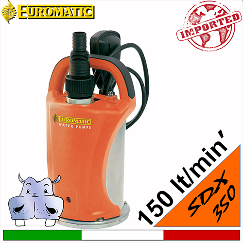 EUROMATIC Elettropompa sommersa per drenaggio SDX350S