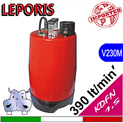 Leporis Elettropompa sommersa per drenaggio KDFN 1,5 A