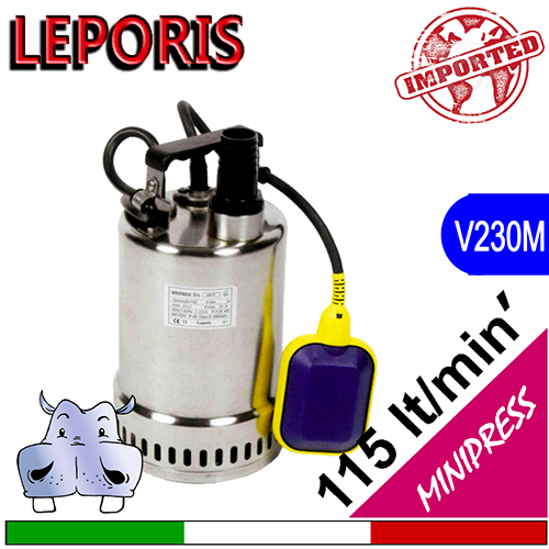 Leporis Elettropompa sommersa per drenaggio MINIPRESS