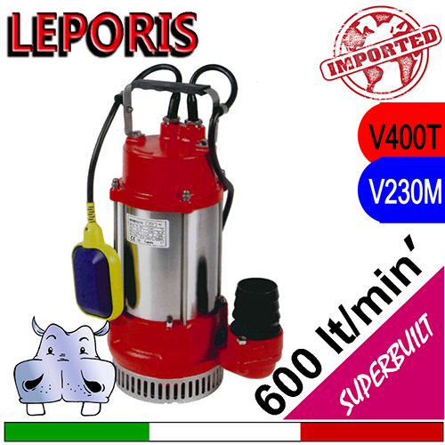 Leporis Elettropompa sommersa per drenaggio SUPERBUILT