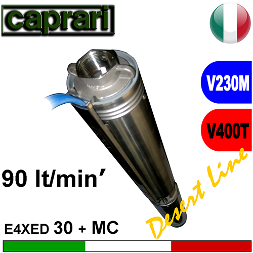Caprari - Elettropompa sommersa completa E4XED(PD)30+MC....M-T DESERT LINE