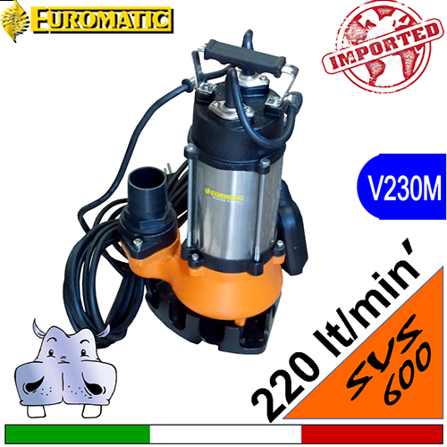 EUROMATIC Elettropompa sommersa per fognature SVS 600.S