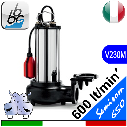 BBC Elettropompa sommersa per fognatura SEMISOM 650