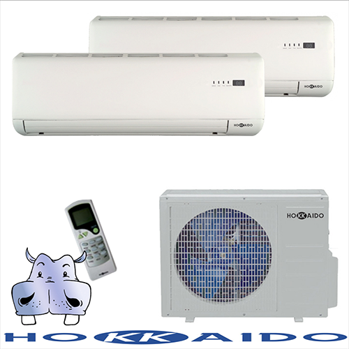 Condizionatori - climatizzatori aria inverter Hokkaido Multisplit DUAL DC  (caldo-freddo) 9000BTU+9000BTU a freddo - 9900BTU+9900BTU a caldo