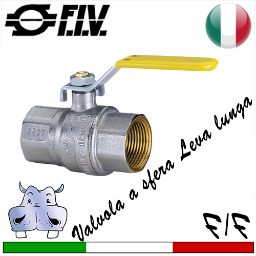 Valvola a sfera leva lunga FF Fiv per gas HEAVY