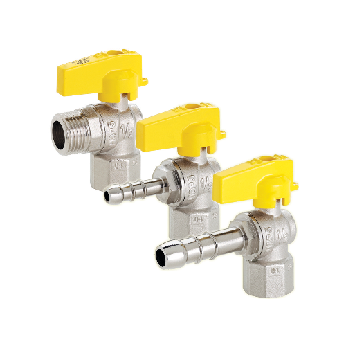 Rubinetto a sfera leva corta maschio 90° EASY Fiv per gas 2