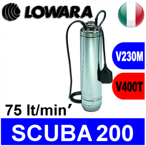 Lowara - Sommersa monoblocco SC200C.T - versione trifase senza galleggiante 2