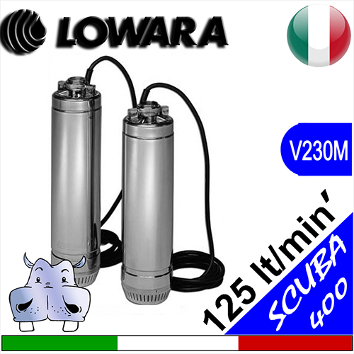 Lowara - Sommersa monoblocco SC400C - versione monofase senza galleggiante