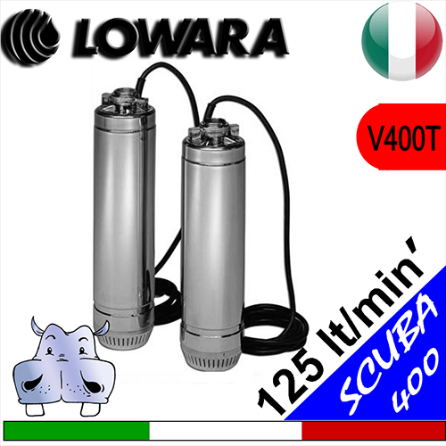 Lowara - Sommersa monoblocco SC400C.T - versione trifase senza galleggiante