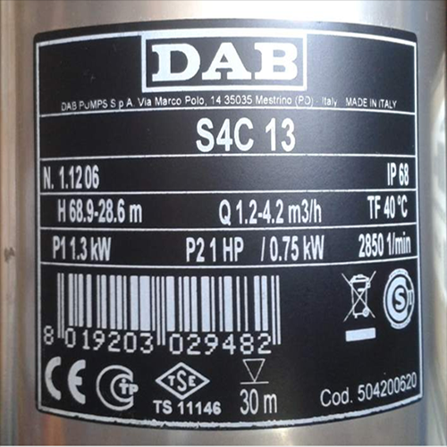 Dab Sommersa monoblocco PULSAR 80 (T) 3