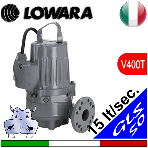 LOWARA Sommersa per fognature GLS50 (V400T) girante monocanale