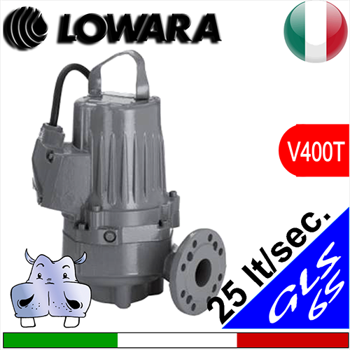 LOWARA Sommersa per fognature GLS65 (V400T) girante monocanale