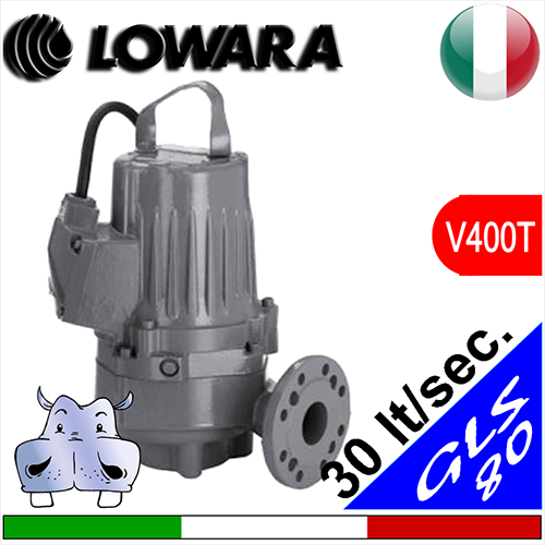 Pos.07 LOWARA Sommersa per fognature GLS80 (V400T) girante monocanale