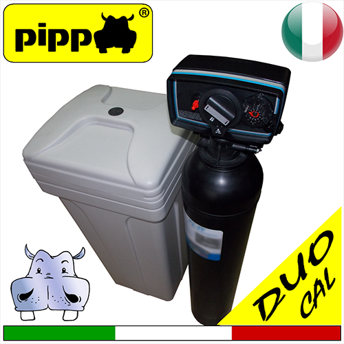 Addolcitore anticalcare residenziale per acqua DUOCAL completo di by-pass