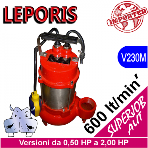 LEPORIS Sommersa per fognature SUPERJOB 050:190
