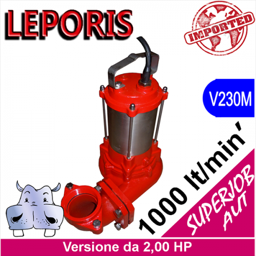 LEPORIS Sommersa per fognature SUPERJOB 200