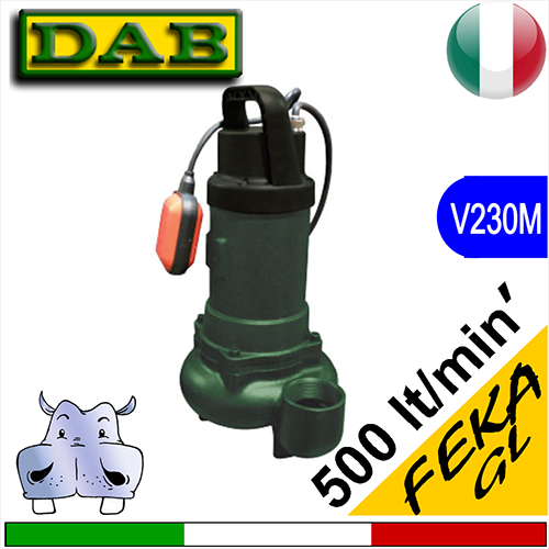 Dab Sommersa per fognature Feka GL 750:1000
