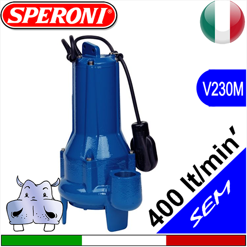 SPERONI Elettropompe sommerse per fognatura SEM VS monofase