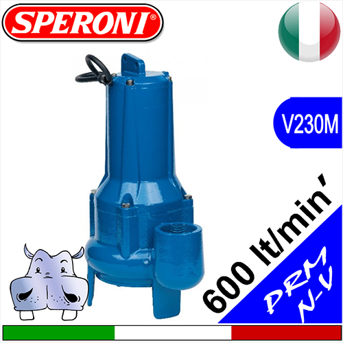 SPERONI Elettropompe sommerse per fognatura PRM N-V monofase