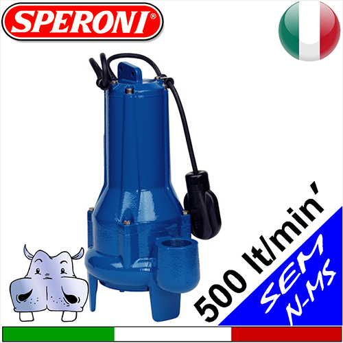SPERONI Elettropompe sommerse per fognatura SEM 200 N-MS monofase