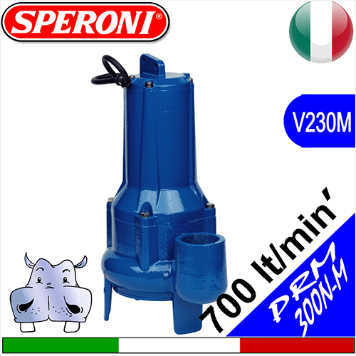 SPERONI Elettropompe sommerse per fognatura PRM 300 N-M monofase