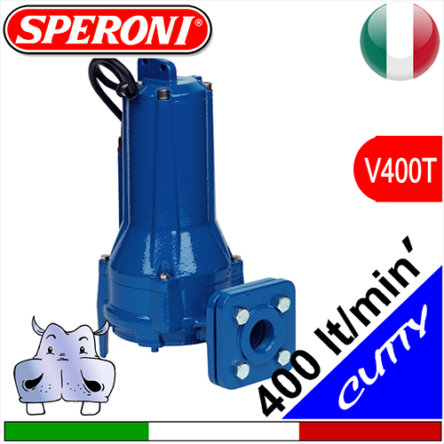 SPERONI Elettropompe sommerse trituratrici per fognatura CUTTY trifase