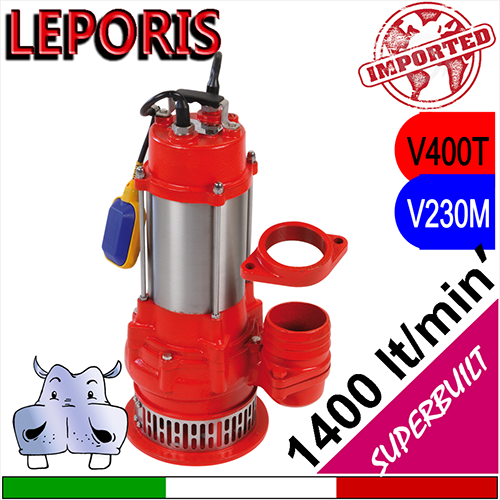 Leporis Elettropompa sommersa per drenaggio SUPERBUILT 200 - 300 - 500