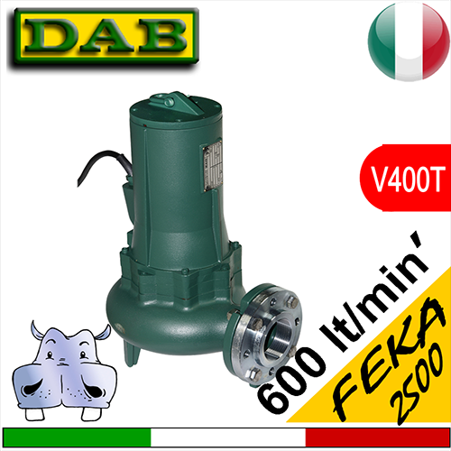 Dab Elettropompa sommersa per fognature Feka 2500 (V400T)