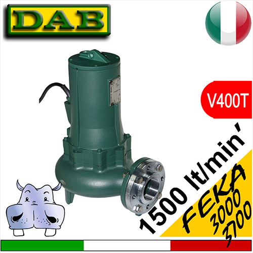 Dab Elettropompa sommersa per fognature Feka 3000:3700 (V400T)