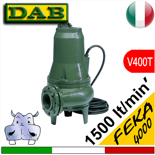 Dab Elettropompa sommersa per fognature Feka 4000.2T (V400T)