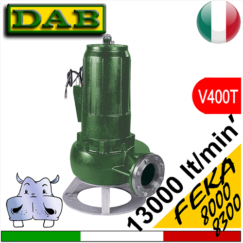 Dab Elettropompa sommersa per fognature Feka 8000:8300 (V400T)