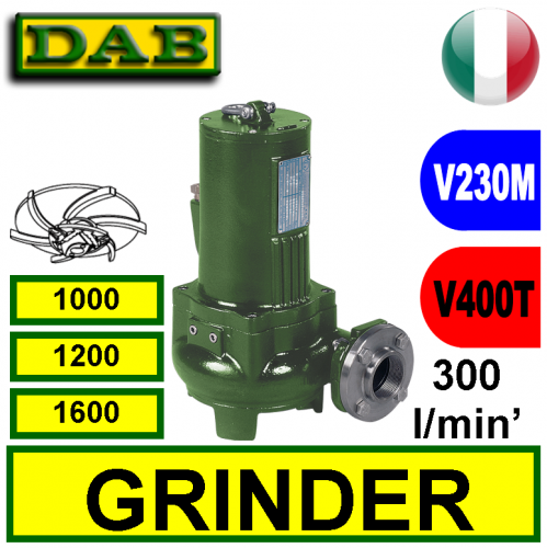 Dab Elettropompa sommersa triturante GRINDER 1200 2