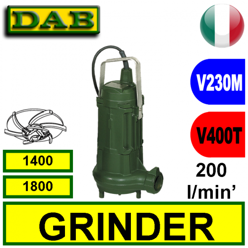 Dab Elettropompa sommersa triturante GRINDER 1800 2