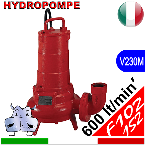HYDROPOMPE F102 F152 - Pompe sommerse per fognature e acque sporche